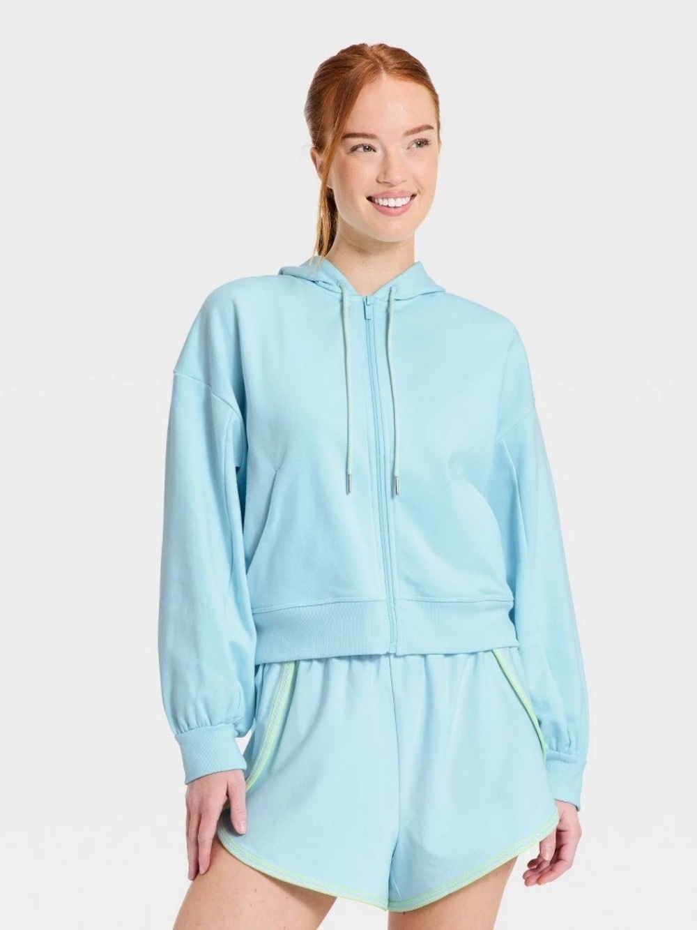NWT Women’s French Terry Full-Zip Hoodie Sweatshirt. Size:L.